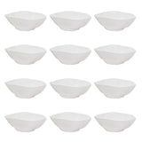 RYO 12 Piece White Dinner Soup Bowl Set
