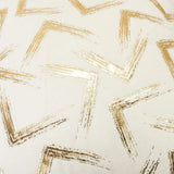 Geometric Ivory 100% Cotton Polyfilled Pillow