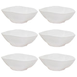 RYO 6 Piece White Dinner Soup Bowl Set