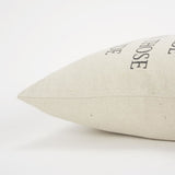 In This Home Text Square Pillow
